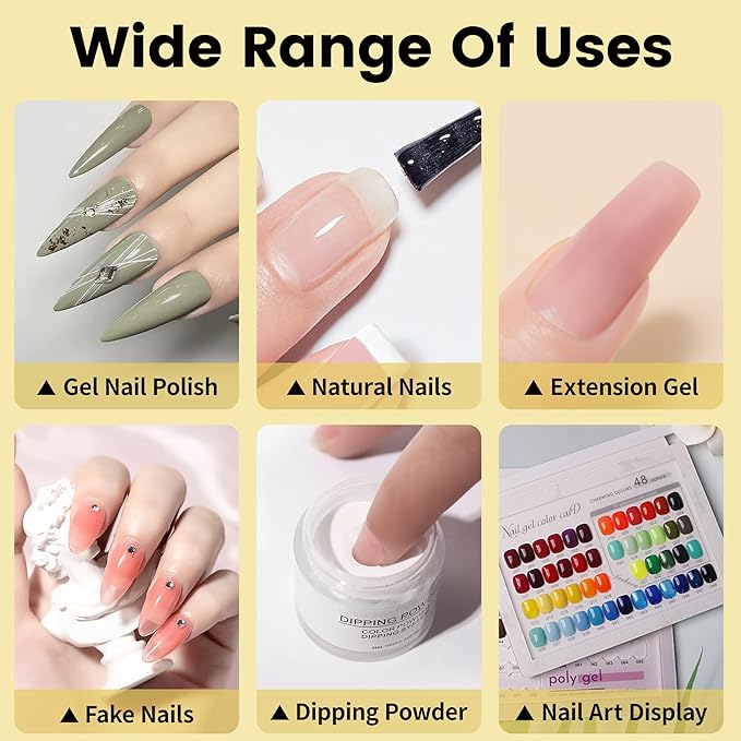YTD Likomey Gel Nail Polish Base and Top Coat Set,2 Pcs 15ml Shine Gloss Nail Gel No Wipe Top Coat and Base Coat Kit
