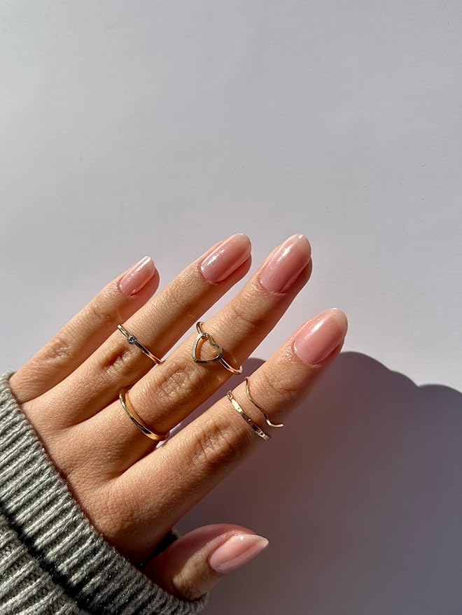 Semi Cured Gel Nail Strips (Rosé)