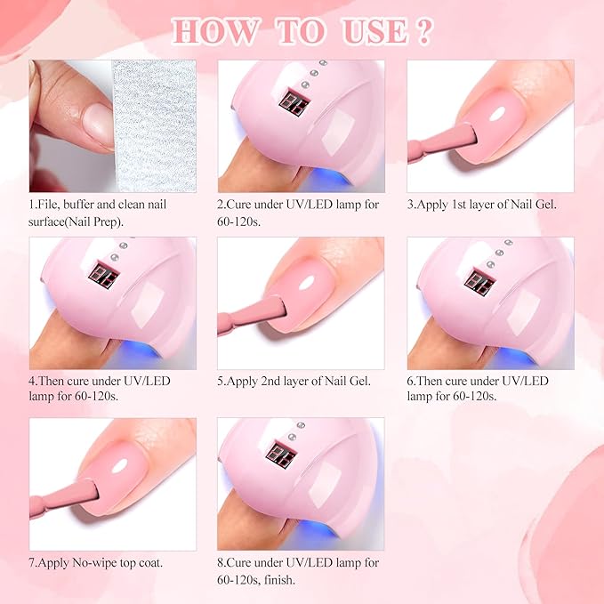 MTSSII Rubber Base Gel Set, Soak Off U V LED Hema Free Clear Sheer Nude Pink Neutral Gel Nail Polish Blue Green Strengthen/Apex Building/Enhance/Reinforced Builder Gel 12 PCS