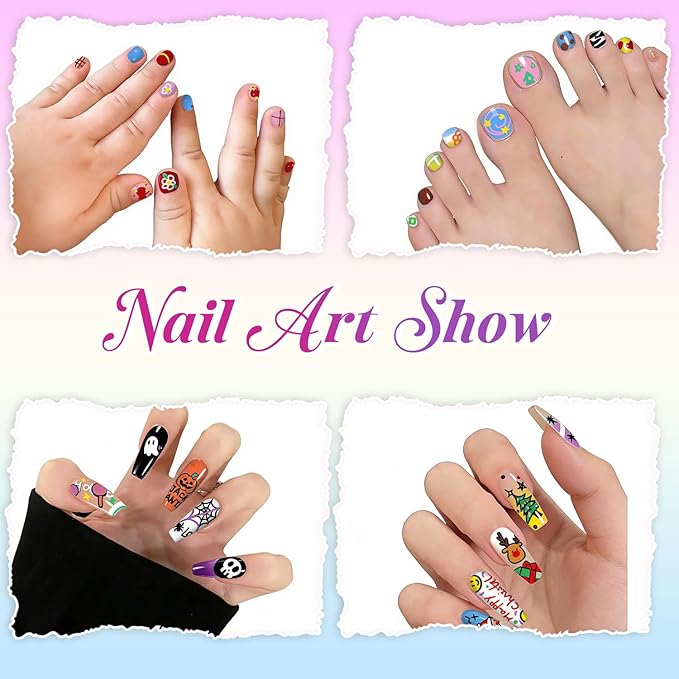 12 Color Nail Art Pens for Painting Nails, 0.5 MM Nail Polish Pens Set, Nail Pens for DIY Drawing Point Liner Acrylic Painted, Quick-drying & Waterproof, Nail Design Manicure Tools Kit