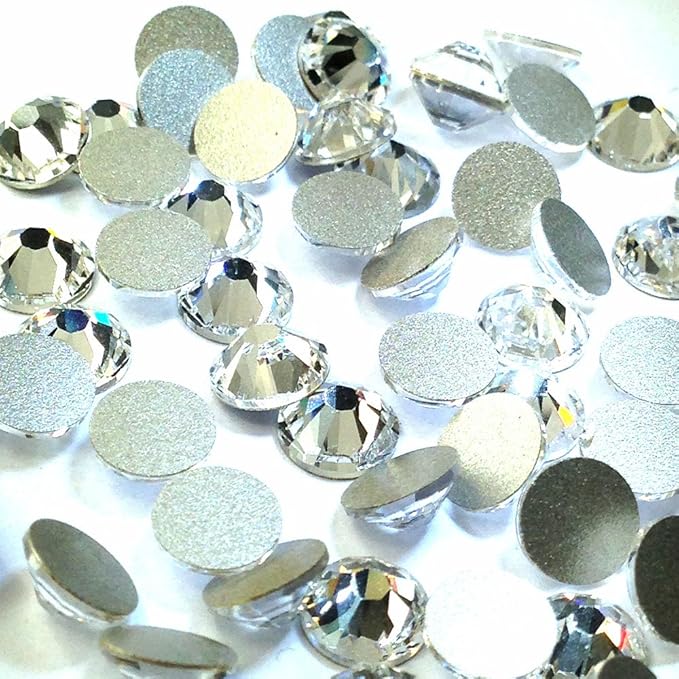 Crystal (001) Clear Austrian 2058 XILION 6ss 2mm Tiny Flatback No-Hotfix Rhinestones ss6 Nail Art 144 pcs (1 Gross) Made in Austria crystal-wholesale