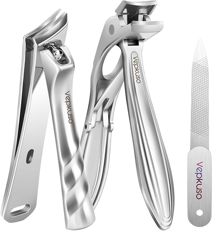 Nail Clippers&Toenail Clippers for Thick Nails for Seniors | Toe Nail Clippers Set for Ingrown Nails for Men | Manicure Kit &Nail Cutter for Women, Gift Idea
