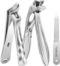Nail Clippers&Toenail Clippers for Thick Nails for Seniors | Toe Nail Clippers Set for Ingrown Nails for Men | Manicure Kit &Nail Cutter for Women, Gift Idea