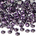 2880PCS Art Nail Rhinestones Non Hotfix Glue Fix Round Crystals Glass Flatback for DIY Jewelry Making with one Picking Pen (ss4 2880pcs, Tazanite)