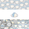 Novani 576 Pieces Flatback Rhinestones Glass Round Gems White Opal Crystals for Nail Art DIY Crafts Clothes Shoes,SS30,6.4-6.6mm