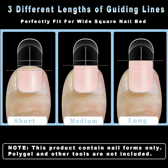 Toe Dual Nail Forms for Poly Gel & Builder Gel Toenail Extension - 150Pcs Reusable Full Cover Oval Toenails Molds, 15 Sizes Nail Art Design Molds for Salon & Home DIY Pedicure
