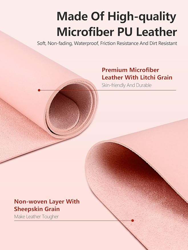 (MAT ONLY) Nail Art Table Mat, Nail Arm Rest Pad for Acrylic Nails, Soft Microfiber PU Leather Nail Mat for Table, Foldable Nail Hand Rest Pillow Manicure Pad, Acrylic Nail Desk Mat for Nail Cushion