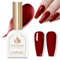 Artdone Gel Nail Polish Hema-free Solid Color Dark Red For All Seasons Neutral Soak Off LED Lamp Needed For Manicure Nail Art