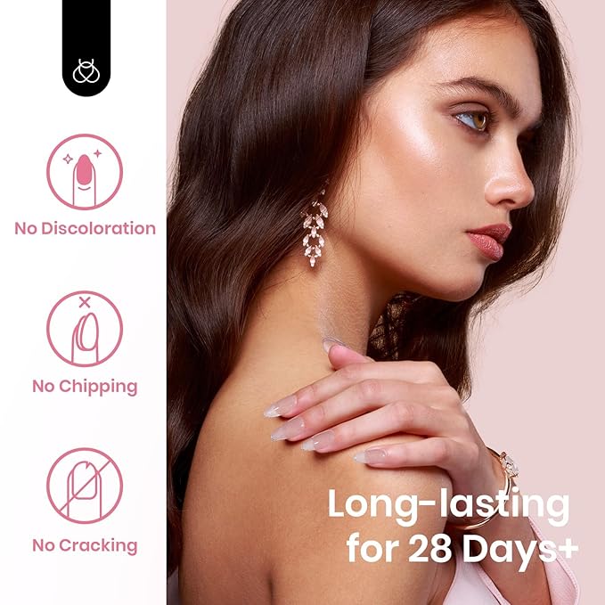 Beetles Poly Nail Gel Set - 6 Colors Nude Pink Glitter Poly Extension Gel, Strong Builder Enhancement for Salon Manicure DIY Home, Long Lasting, Gift for Women Girls, UV & LED Needed