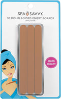 Nail File Set, 30 Count, Double Sided 4.5 Inch Emery Boards for Regular, Gel, and Acrylic Nails, Pedicure and Manicure Tools