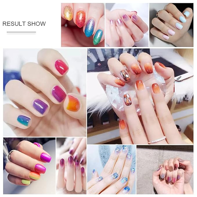 KAAGEE 3pcs Ombre Nail Brush Nail Paint Pen for Lace Line Gradient Color Ombre Brush for Gel Nails Manicure Pen Nail Art Brushes Nail Design Brushes Acrylic Nail Polish Tools