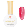 Daily Charme C27 Catitude Bright Velvet Cat Eye Magnetic Gel Nail Polish 15ml, Soak Off UV Led Gel Nail Polish Set, Home DIY/Nail Salon Manicure (Cherry Red)