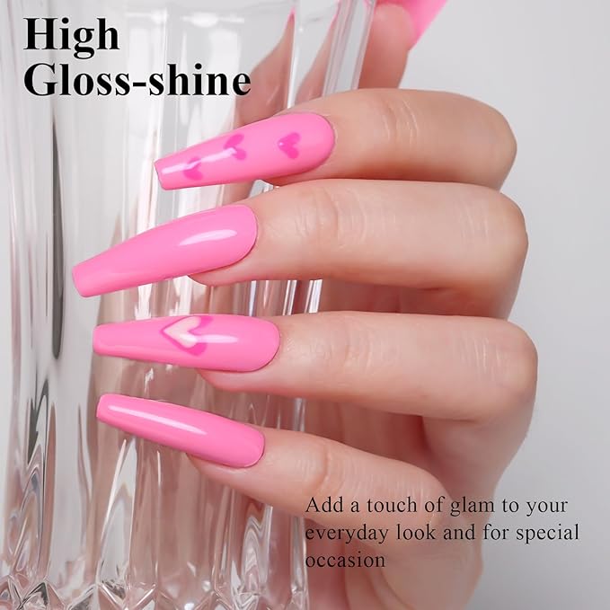 Imtiti 10ml Light Pink Gel Nail Polish Long Lasting Soak Off UV Led Baby Pink Gel Polish Salon DIY at Home Gift for Women 1Pcs