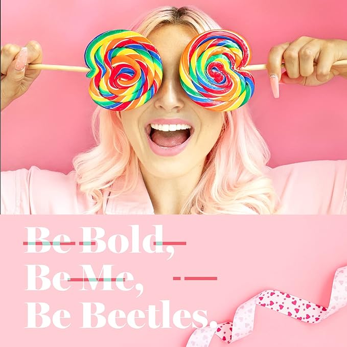 Beetles Pink Gel Nail Polish Nude Pink Rose Red Milky White Gel Polish Set Sweetheart Candies Collection Soak Off UV LED Gift for Her Valentines Nails