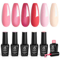 Beetles Pink Gel Nail Polish Nude Pink Rose Red Milky White Gel Polish Set Sweetheart Candies Collection Soak Off UV LED Gift for Her Valentines Nails