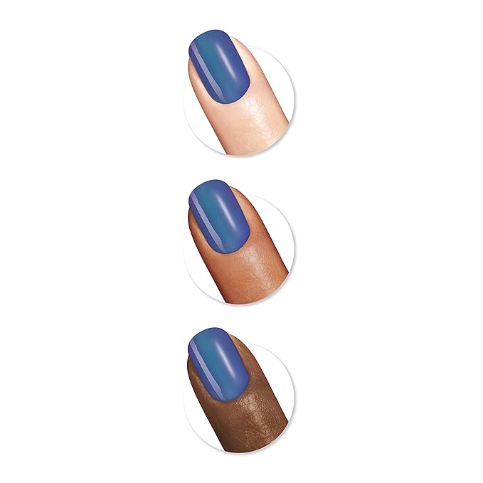 Sally Hansen Miracle Gel Salon Quality Nail Polish | Gel-Like Formula, Two-Step System, No UV Light Needed, Long Lasting | Opaque, Glossy | 573 Hyp-Nautical | Deep Indigo Nail Polish