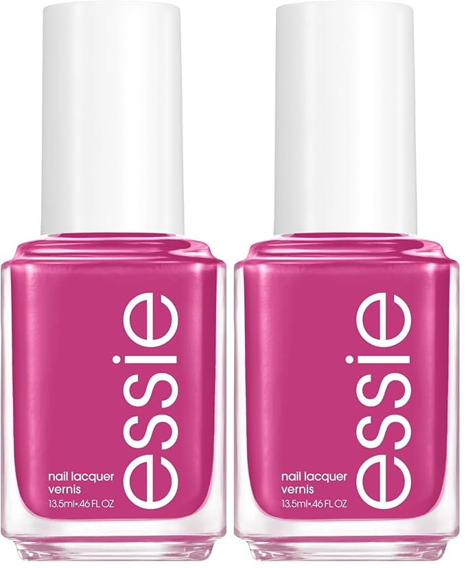 essie Salon-Quality Nail Polish, 8-Free Vegan, Swoon in the Lagoon, Mid-Tone Magenta, Swoon In The Lagoon, 0.46 Ounce (Pack of 2)