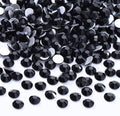 Black Flatback Rhinestones, Glass Rhinestones for Nail Art and Craft, Glue Fix, Loose Crystal Gemstones(Black, SS16, 2880pcs, 3.8-4.0mm)
