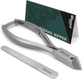 Nail Clippers for Men with Thick or Ingrown Toenails – Blizzard Podiatrist Toenail Clipper Set German Forged – 5.5 inch Heavy Duty Nail Cutter – Moon Head Smooth Handles - Hospital Grade