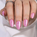 RTKHFZE Press On Nails Short - Soft Gel Pastel Almond Fake Nail Kit With Glue, 32 Pcs Reusable False Nails in 16 Sizes, Perfectly Fitting for Gift Idea