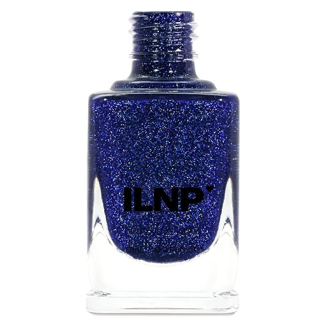 ILNP Set Sail - Navy Blue Holographic Jelly Nail Polish