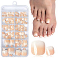 120PC Ombre Press on Toenails for Women Fake Toe nail Press ons Acrylic Toe Press on Nails Set, Ombre Press on Toe Nails Press on Fake Toenails Press ons Acrylic Toe Nail Tips Kit&Glue Tab-C