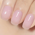 YTD Likomey Gel Nail Polish,Nude 15ml Light Pastel Pink Glitter Translucent Neutral Jelly Sheer Shimmer Salon Home DIY Nails Art Manicure UV Varnish,LS322
