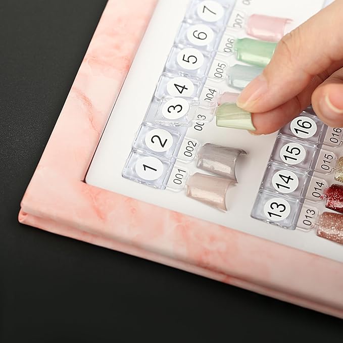 120PCS Magnetic Nail Color Display Tips,Premium Acrylic False Nail Tips for Gel & Regular Polish, Durable, Easy to Color,Perfect for Nail Practice & Professional Use (Magnetic nail tips)