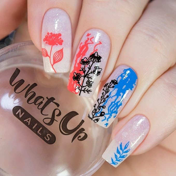 Whats Up Nails - A020 Floralize Your Texture Stamping Plate for Nail Art Design