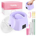 Yokilly Nail Soaking Bowl Heated: 50% Faster Nail Soak off Bowl for Women Nail Beginner - Electric Manicure Nail Bowl for Home Salon（Purple)