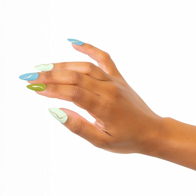 Artistic Colourluxe Press-On Tips - Kit Colourluxe Press-On Tips - Kits Nails - 30 Nails (Golden Wave, Kit)