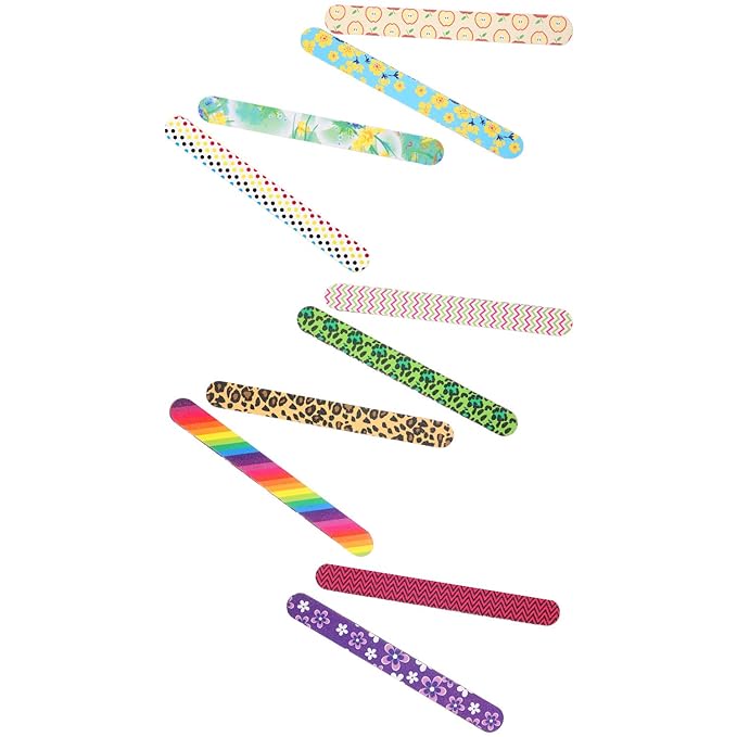 Mudder 20 Pcs Nail File Colorful Emery Boards Nail Buffer File Tools for Women Double Sided Filers for Shaping and Smoothing Toenails and Fingernails
