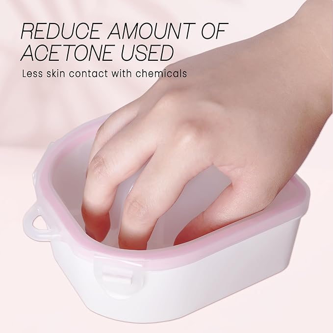 Nail Spa Acetone Resistant Soak Off Warm Water Bowl Manicure Nail Soak Bowl Manicure Treatment Tool