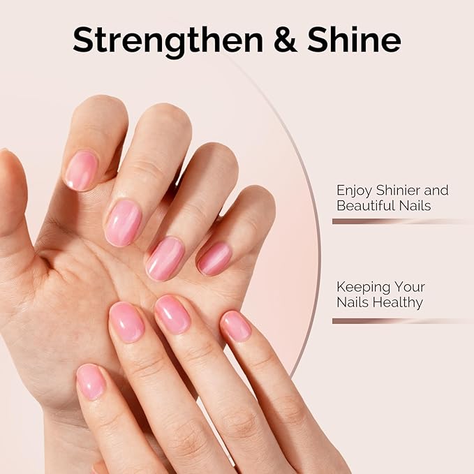 MelodySusie Hema Free Gel Base Coat,Hema Free,Hpma Free,Tpo Free,No Wipe,Soak off UV LED Drying,Long Lasting Gloss Shiny 15ML