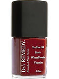 Dr’s Remedy Enriched Nail Polish: Non Toxic, All Natural, and Organic - Doctor Formulated: Strengthens, Restores, Heals, and Protects '24-Free' - REMEDY Red