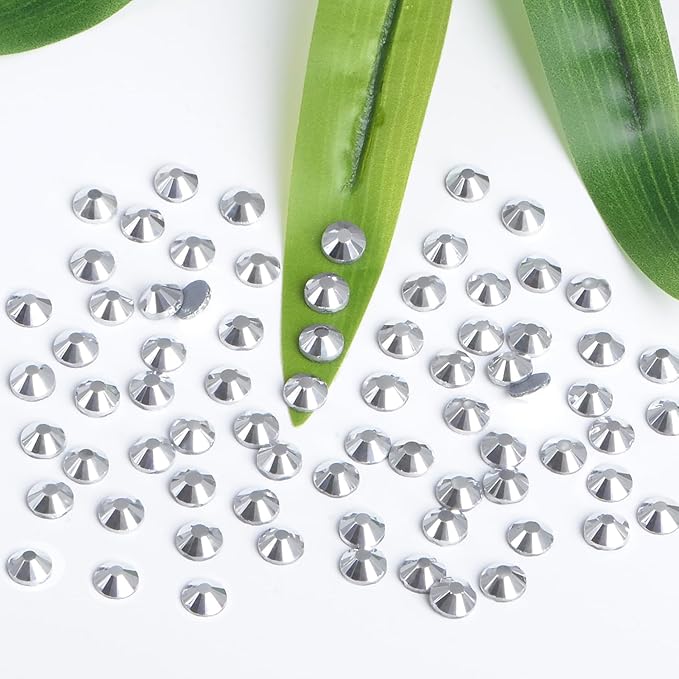 Bymitel Hotfix Crystal Rhinestones Round Gems Iron on DIY Jewelry Making Flat Back for Crafts,Labrdor, 1.3mm(SS3/2880pcs)