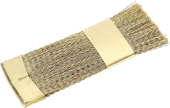 Nail Art Bits Cleaning Brush, Cleaning Brush, Drill Bits Cleaning Brush, Golden Color Copper Wire Drill Cleaner Brush Manicure Accessories, Manicure Accessories Tools for Salon and Home Use