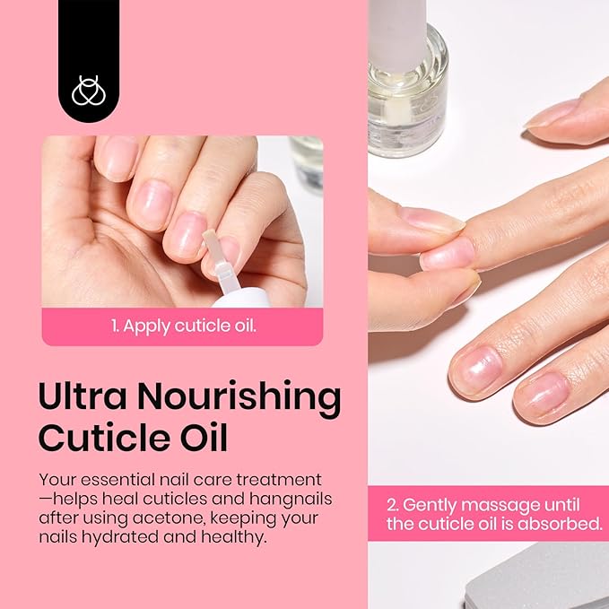 Beetles Gel Polish Remover Kit with 450 Pcs Lint Free Nail Wipes 10 Pcs Gel Polish Remover Clips Cuticle Oil Cuticle Pusher Nail File
