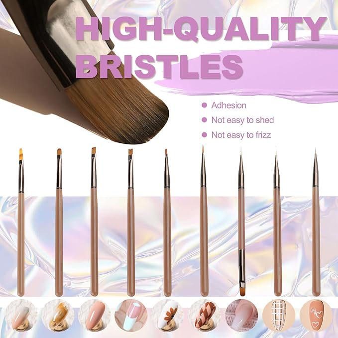 Patting Gel Polish Set, 6 Color Gradient Painting Gel Blooming Nails with Grabbing Pen, 100 Nail Sponges for Ombre, Nail Art Brushes, for Ombre French Manicure DIY Design, C