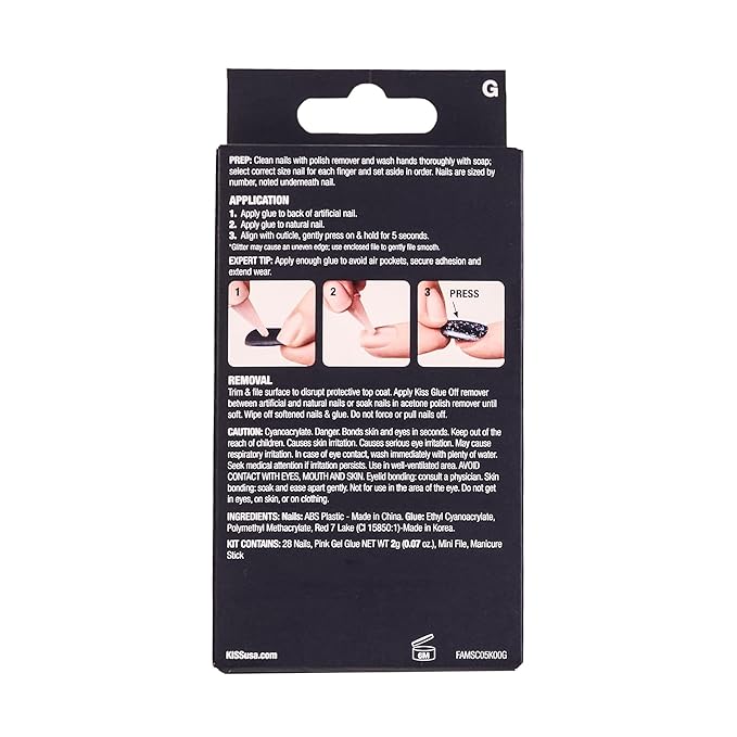 KISS Gel Fantasy 28 Pcs Press On Nails, Medium Oval Fake Nails, Pink Nude Chrome Stick On Extensions, Reusable Full Cover Kit with Glue, Manicure Stick & File, Wear for 7 Days, Vegan & Cruelty Free
