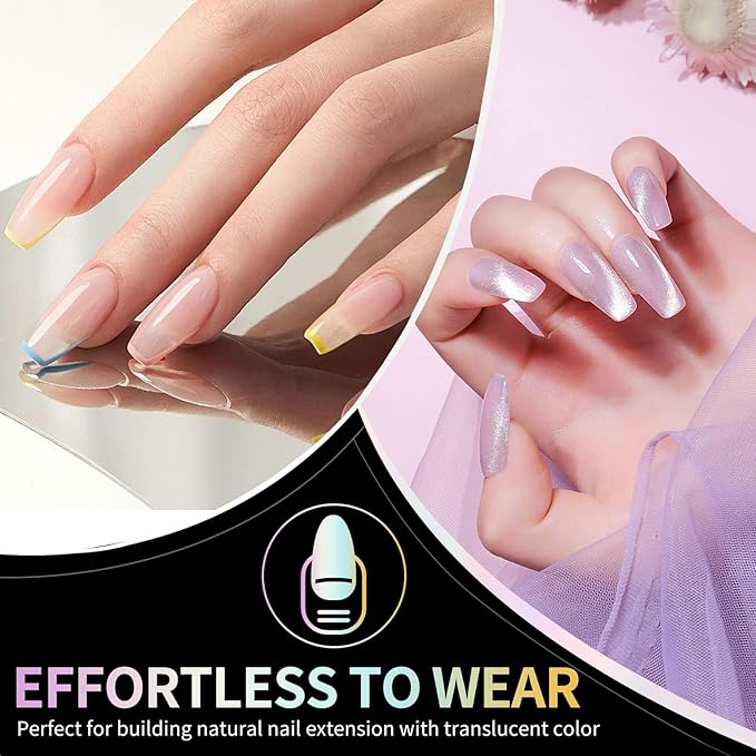 Medium Square Nail Tips - 12 Sizes 240 PCS Pre-Etched Half Matte Soft Acrylic False Nail Tips No C Curve for Full Cover Acrylic French False Nails For Nail Extension, Home DIY Nail Salon