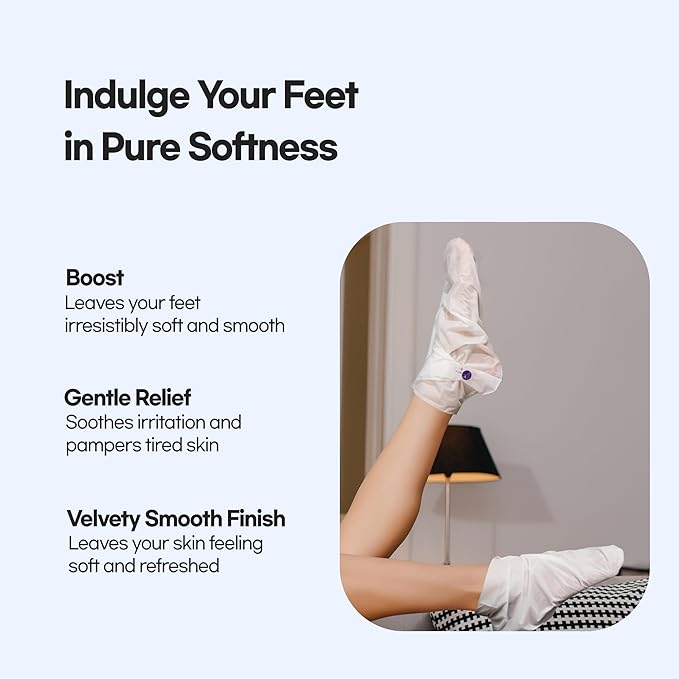 Epielle Intensive Repairing Hand & Foot Masks, Restore and Moisturize Dry, Cracked Skin, Self Care Gifts for Women, Spa Kit, Stocking Stuffers, 6 Moisturizing Gloves & 6 Moisturizing Socks