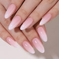 RTKHFZE Press on nails Short - Soft Gel Gradient Press On Nails Almond Short Fake Nails with Nails Glue,Fit Perfectly,Reusable Stick on Nails in 16 Sizes - 32Pcs Gel False Nails Kit