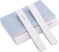 25 Pcs Rectangle Nail Files 100/180 Grit Limas para Uñas Double Sided Emery Boards for Acrylic Nails and Natural Nails