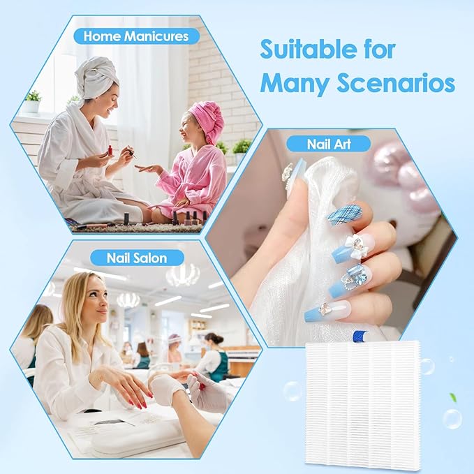 2PACK Reusable Nail Dust Collector Filter, Replacement Filters Compatible with Nail Duster Collector, Powerful Nail Vacuum Filters, Nail Dust Extractor Replacement for Nails, Nail Salon, 5.51x5.31inch