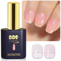 YTD Likomey Nude Gel Nail Polish,15ml Sheer Cream Pink Translucent Neutral Jelly Salon Home DIY Nails Art Manicure UV Nail Gel Varnish,LS430