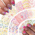 30 Sheets Flower Nail Art Sticker 3D Self-Adhesive Nail Art Supplies Colorful Flowers Rose Daisy Cherry Blossoms Nail Decals Pink Floral Nail Design for Women Acrylic Nails Decoration