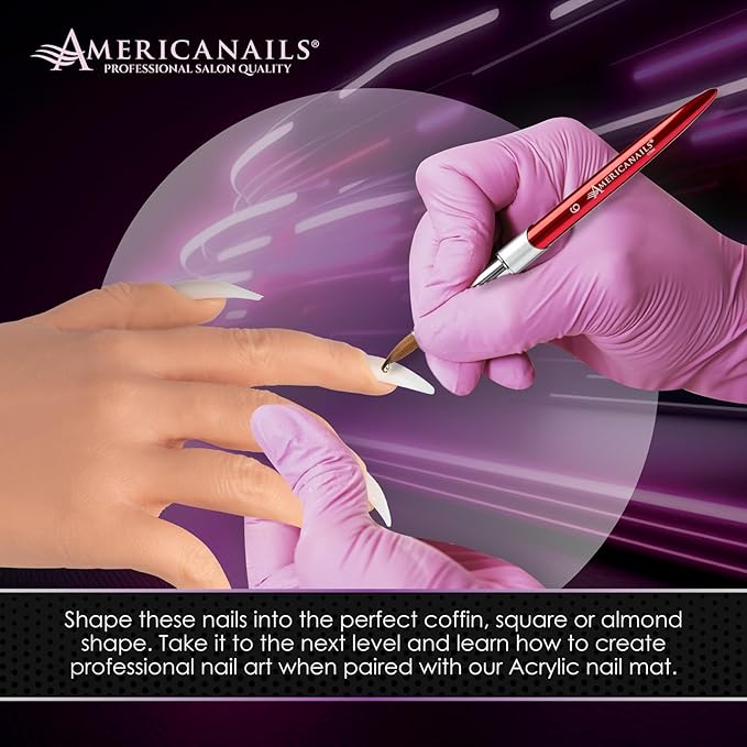 Americanails RealisTech Practice Hand Insertable Fingernails 100ct