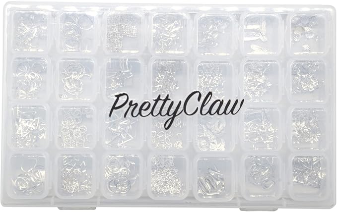PrettyClaw Nail Art Set 28 Styles Nail Charms (1000+ Pieces) (Set #4)