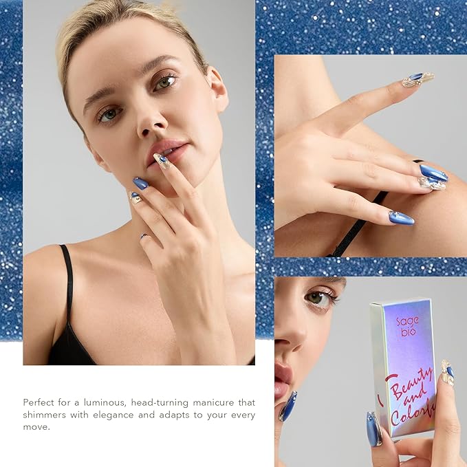 High-Density & Ultra-Bright Cat Eye Gel Nail Polish with Magnet Stick, 15ml Sparkling Magnetic Gel for DIY Manicure, Long-Lasting Shine - Jade Smoke
